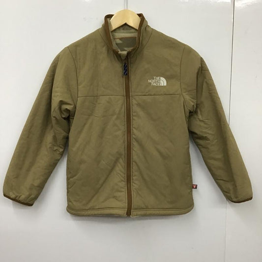 ザノースフェイス THE NORTH FACE ジャケット、上着 ジャンパー、ブルゾン NYJ81812 リバーシブルフリースジャケット ジップアップジャケット アウター 140cm ロゴ、文字 ベージュ / ベージュ /  ボーイズ USED 古着 中古 10104808