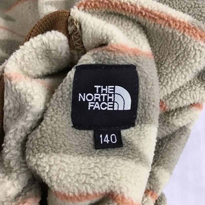 ザノースフェイス THE NORTH FACE ジャケット、上着 ジャンパー、ブルゾン NYJ81812 リバーシブルフリースジャケット ジップアップジャケット アウター 140cm ロゴ、文字 ベージュ / ベージュ /  ボーイズ USED 古着 中古 10104808