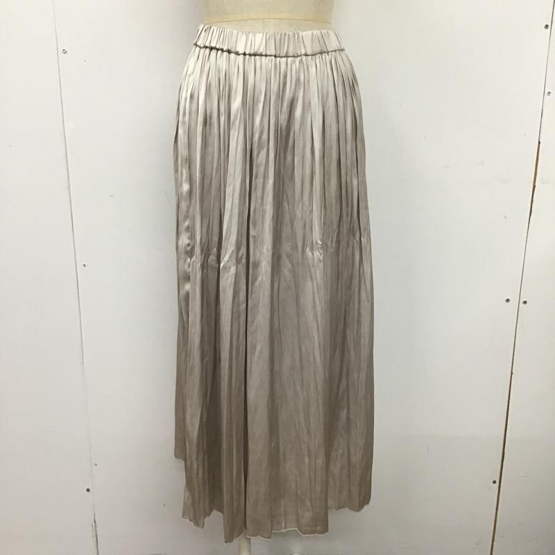 ヘザー Heather スカート ロングスカート HE050102TO プリーツスカート FREE 無地 グレージュ / グレージュ /  レディース USED 古着 中古 10104816