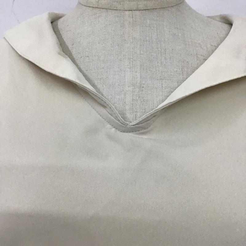 イデム idem ワンピース ロングスカート セーラーカラー 長袖 FREE 無地 ベージュ / ベージュ /  レディース USED 古着 中古 10104849