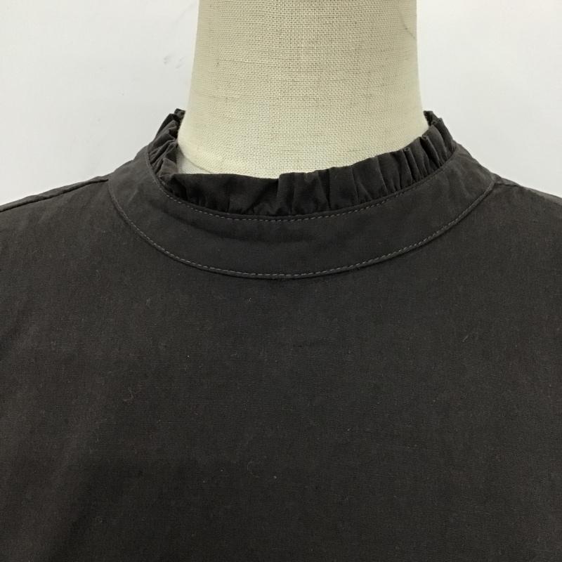 イデム idem ワンピース ロングスカート IDMFI1121002 jacquard vest layered onepiece 長袖スタンドカラー FREE 無地 チャコールグレー / チャコールグレー /  レディース USED 古着 中古 10104851