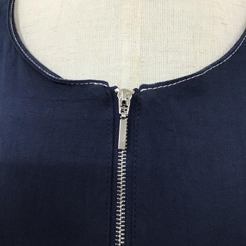 レイミー LAYMEE ワンピース ロングスカート ノーカラー 七分袖 FREE 無地 インディゴ / インディゴ /  レディース USED 古着 中古 10104859