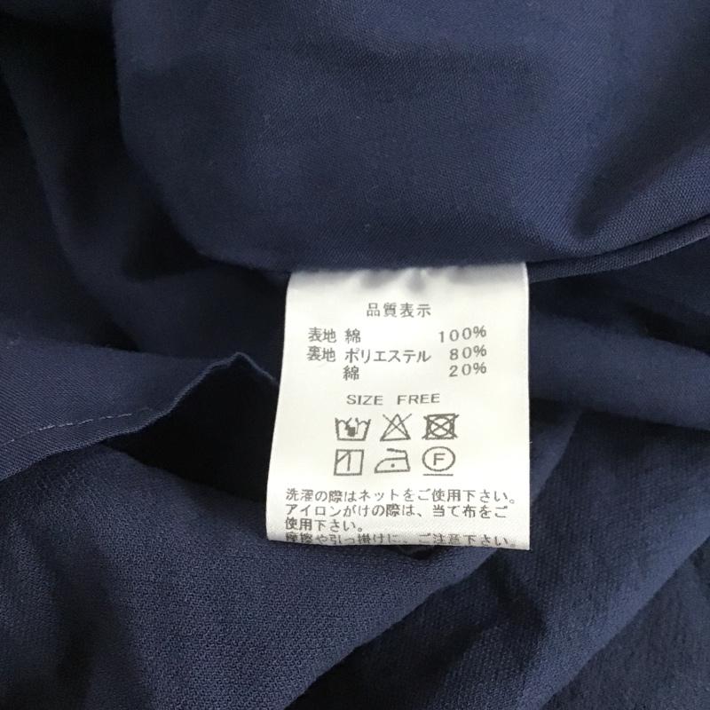レイミー LAYMEE ワンピース ロングスカート ノーカラー 七分袖 FREE 無地 インディゴ / インディゴ /  レディース USED 古着 中古 10104859