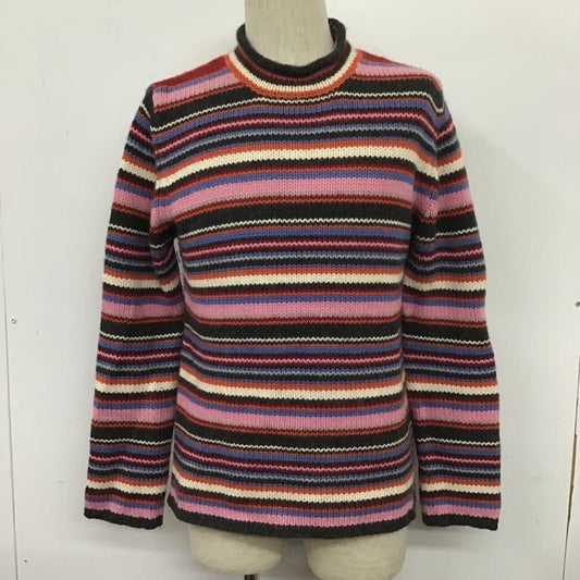 バーバリーブラックレーベル BURBERRY BLACK LABEL ニット、セーター 長袖 長袖ニットカットソー ニット セーター クルーネックニット 2 ボーダー柄 マルチカラー / マルチカラー /  メンズ USED 古着 中古 10104867