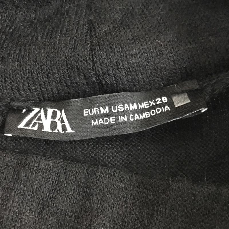 ザラ ZARA ワンピース ロングスカート 5580 642 800 コンビーネーションドレス モックネック M 無地 黒 / ブラック /  レディース USED 古着 中古 10104868