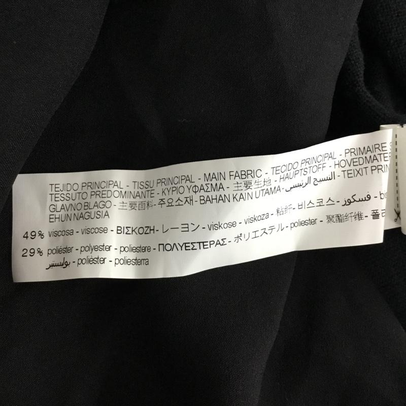 ザラ ZARA ワンピース ロングスカート 5580 642 800 コンビーネーションドレス モックネック M 無地 黒 / ブラック /  レディース USED 古着 中古 10104868