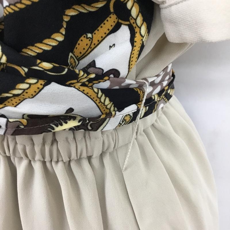 マジェスティックレゴン MAJESTIC LEGON ワンピース ロングスカート 1096061412 ビスチェライクワンピース 半袖 S  ベージュ / ベージュ /  レディース USED 古着 中古 10104870
