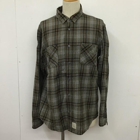 古着 USED シャツ、ブラウス 長袖 長袖シャツ カラーシャツ ポケットシャツ 長袖チェックカットソー XL チェック マルチカラー / マルチカラー /  メンズ USED 古着 中古 10104895