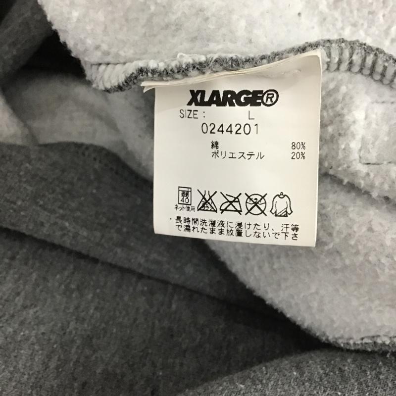 エクストララージ XLARGE パーカー 長袖 L プリント 灰 / グレー /  メンズ USED 古着 中古 10104896
