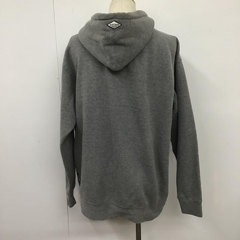 エクストララージ XLARGE パーカー 長袖 L プリント 灰 / グレー /  メンズ USED 古着 中古 10104896