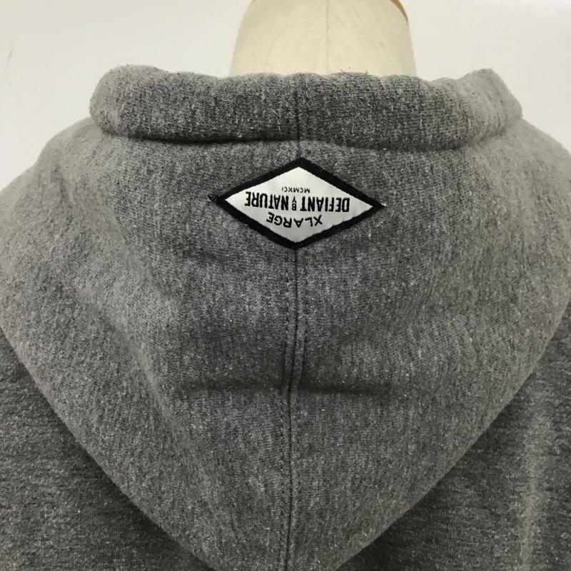 エクストララージ XLARGE パーカー 長袖 L プリント 灰 / グレー /  メンズ USED 古着 中古 10104896