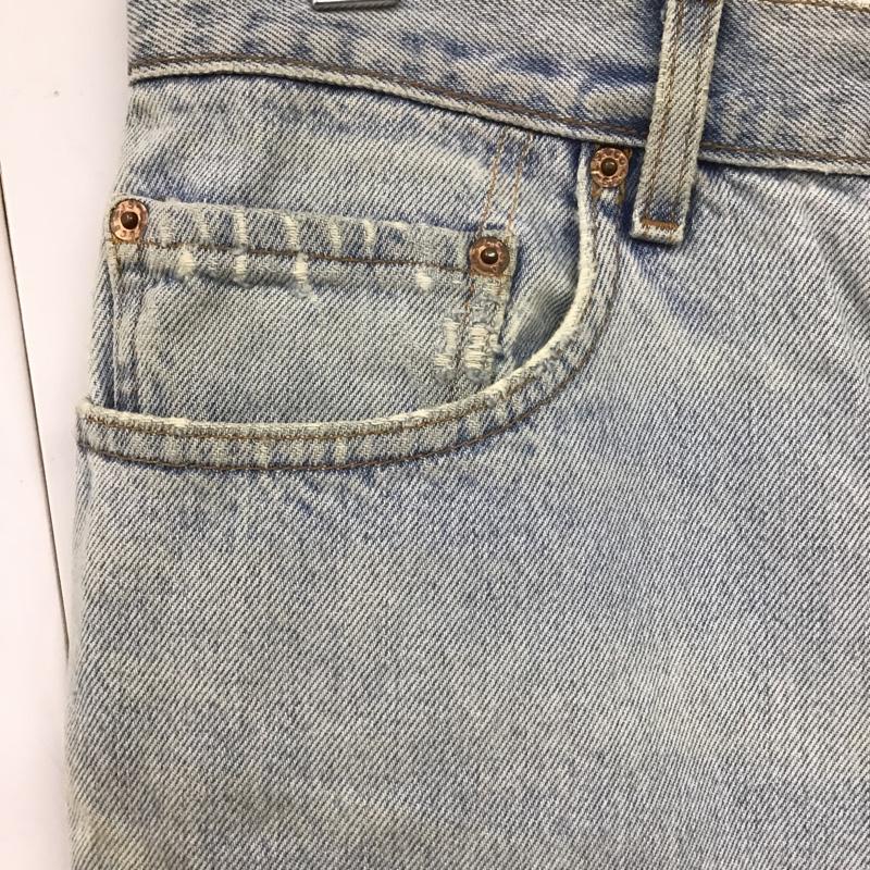リーバイストラウスアンドコー Levi Strauss & co. パンツ デニム、ジーンズ 550 デニムパンツ ストレートパンツ ワイドパンツ カジュアルパンツ 34 無地 水色 / ライトブルー /  メンズ USED 古着 中古 10104898