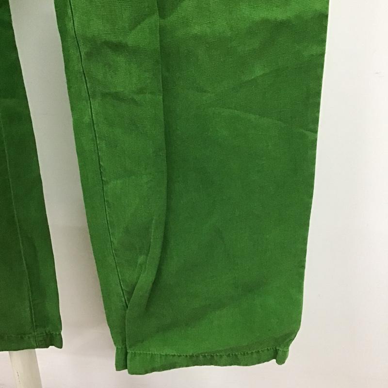 ザラ ZARA ボトムス ボトムス カジュアルパンツ ワークパンツ ワイドパンツ ウエストゴム M 無地 緑 / グリーン /  レディース USED 古着 中古 10104901