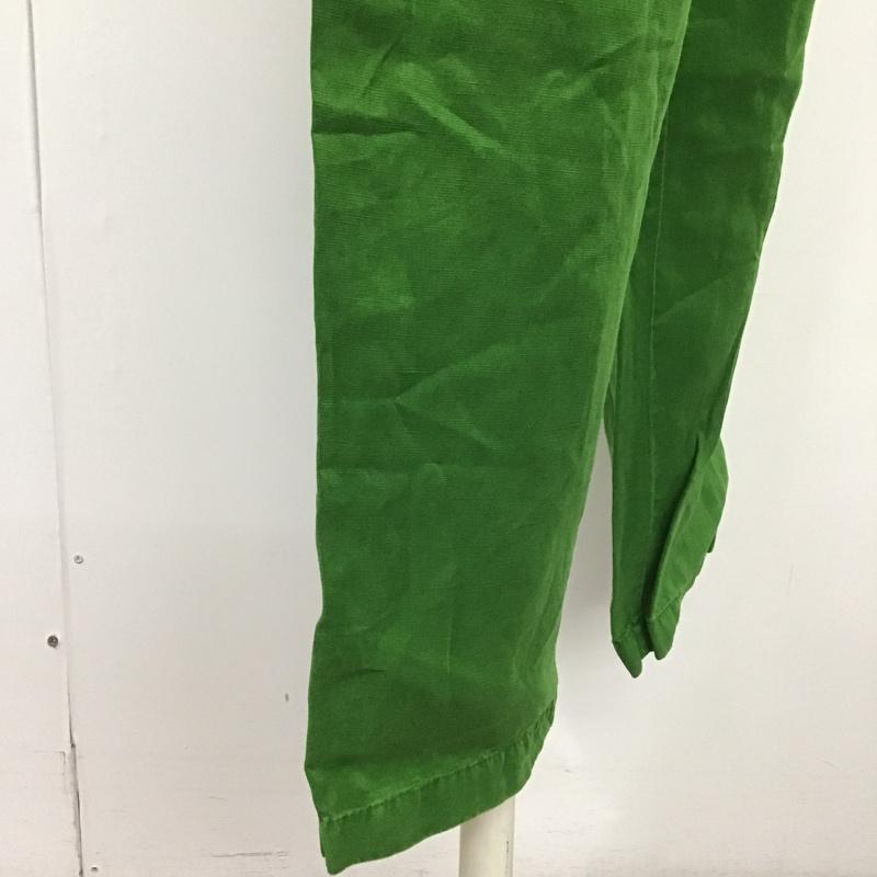 ザラ ZARA ボトムス ボトムス カジュアルパンツ ワークパンツ ワイドパンツ ウエストゴム M 無地 緑 / グリーン /  レディース USED 古着 中古 10104901