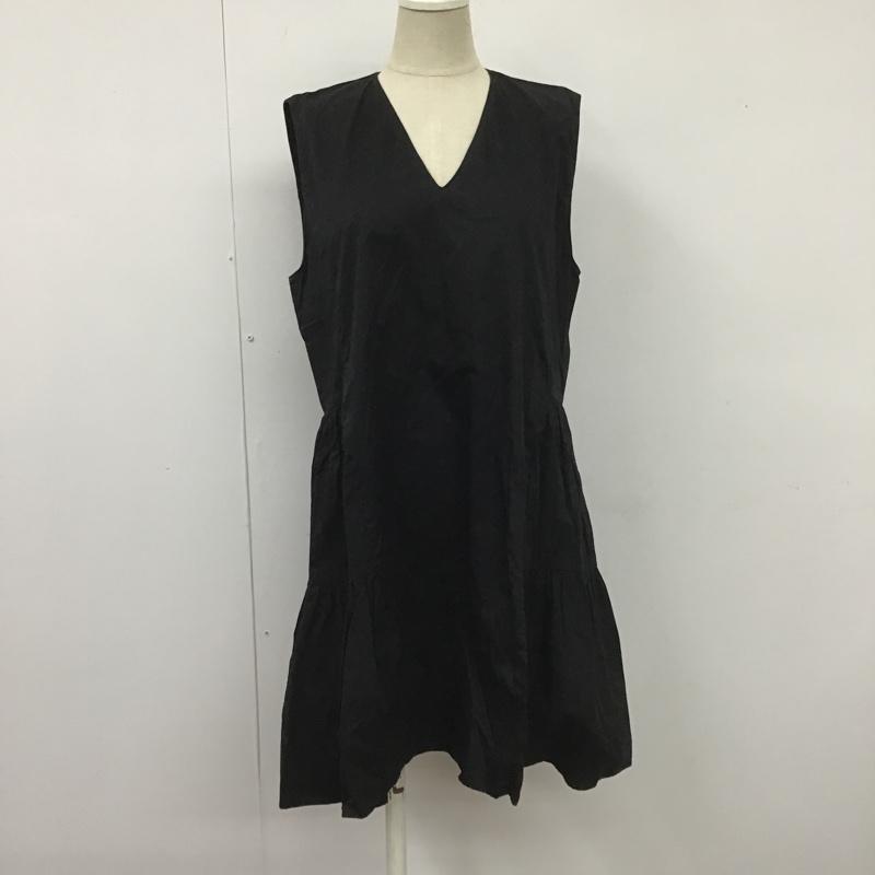 ザラ ZARA ワンピース ミニスカート ノースリーブワンピース カジュアルワンピース ミニワンピース M 無地 黒 / ブラック /  レディース USED 古着 中古 10104904
