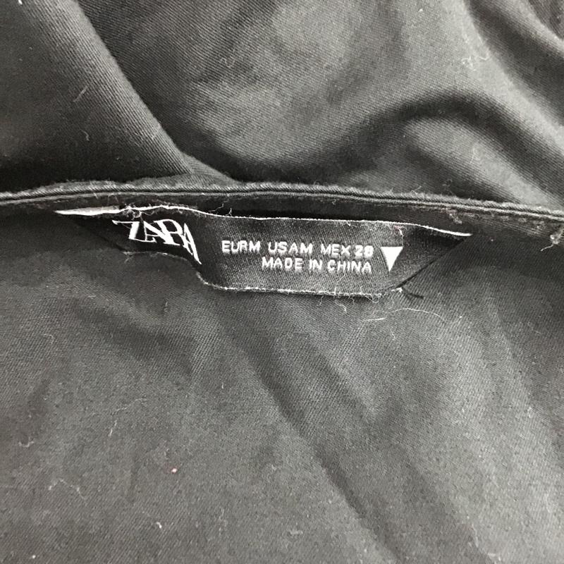 ザラ ZARA ワンピース ミニスカート ノースリーブワンピース カジュアルワンピース ミニワンピース M 無地 黒 / ブラック /  レディース USED 古着 中古 10104904