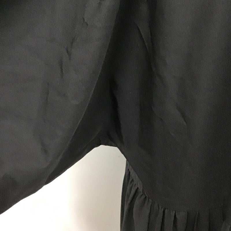 ザラ ZARA ワンピース ロングスカート 半袖ワンピース ロングワンピース Vネック フレアスカート XS 無地 黒 / ブラック /  レディース USED 古着 中古 10104906