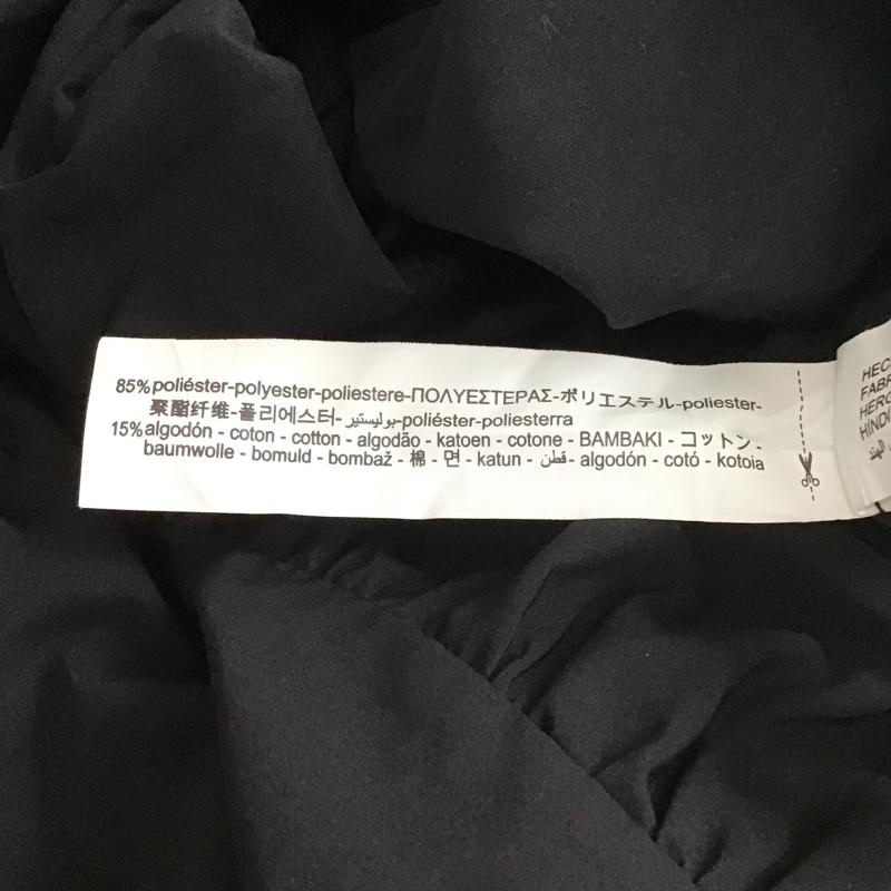 ザラ ZARA ワンピース ロングスカート 半袖ワンピース ロングワンピース Vネック フレアスカート XS 無地 黒 / ブラック /  レディース USED 古着 中古 10104906