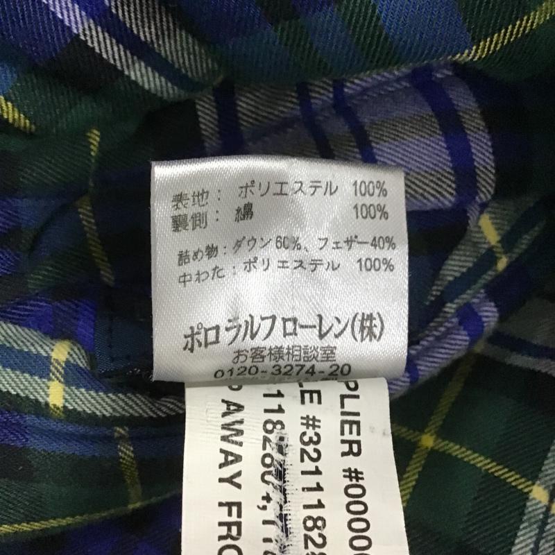 ポロバイラルフローレン Polo by RALPH LAUREN ベスト ベスト ダウンベスト ノースリーブカットソー ジップアップジャケット 100cm ロゴ、文字 紺 / ネイビー /  ボーイズ USED 古着 中古 10104909
