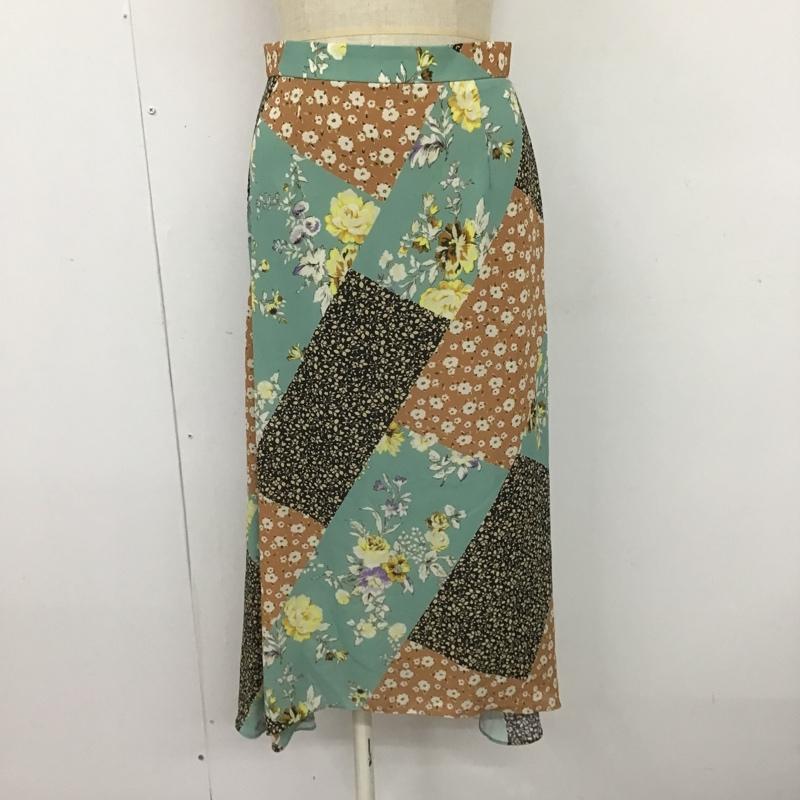 ジルスチュアート JILLSTUART スカート ロングスカート 092-8220006 シアーミックスフラワースカート 0 花柄 マルチカラー / マルチカラー /  レディース USED 古着 中古 10104914