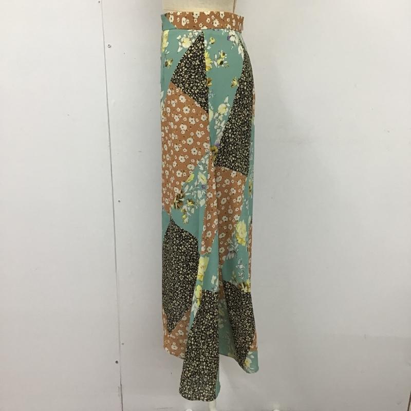 ジルスチュアート JILLSTUART スカート ロングスカート 092-8220006 シアーミックスフラワースカート 0 花柄 マルチカラー / マルチカラー /  レディース USED 古着 中古 10104914