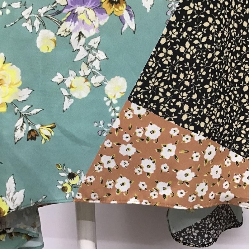 ジルスチュアート JILLSTUART スカート ロングスカート 092-8220006 シアーミックスフラワースカート 0 花柄 マルチカラー / マルチカラー /  レディース USED 古着 中古 10104914