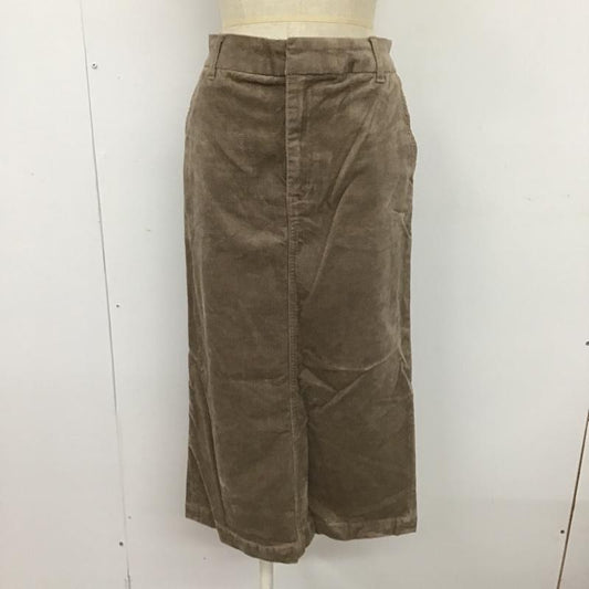 ローリーズファーム LOWRYS FARM スカート ロングスカート LF520046AD ライスコーデュロイスカート バックスリット タイトスカート M 無地 茶 / ブラウン /  レディース USED 古着 中古 10104915