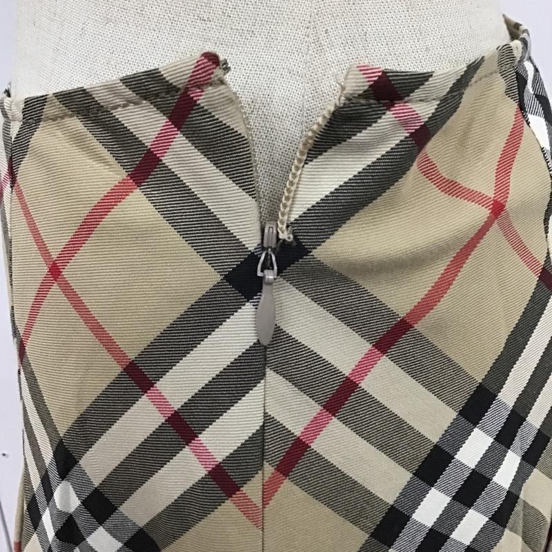 バーバリーブルーレーベル BURBERRY BLUE LABEL スカート ひざ丈スカート FX524-131 ノバチェック フレアスカート 36 36 チェック ベージュ / ベージュ / X 黒 / ブラック / X 白 / ホワイト / X 赤 / レッド /  レディース USED 古着 中古 10104916