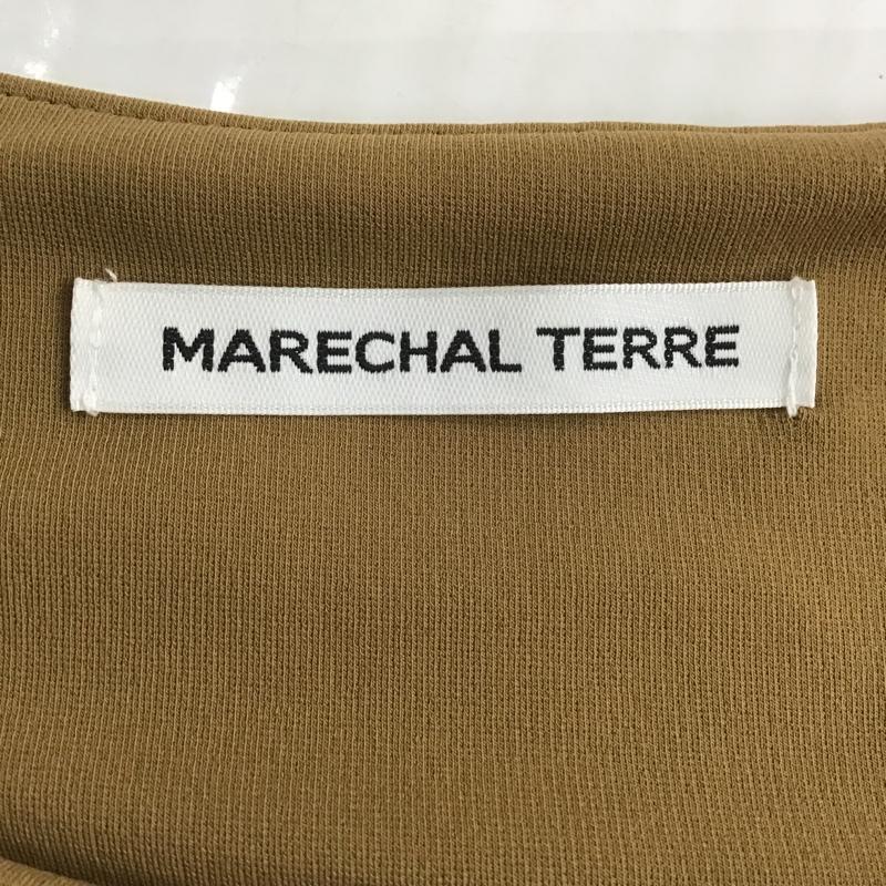 マルシャルテル MARECHAL TERRE ワンピース ロングスカート ZMT201OP330 フレンチスリーブスリットワンピース 2 無地 キャメル / キャメル /  レディース USED 古着 中古 10104918