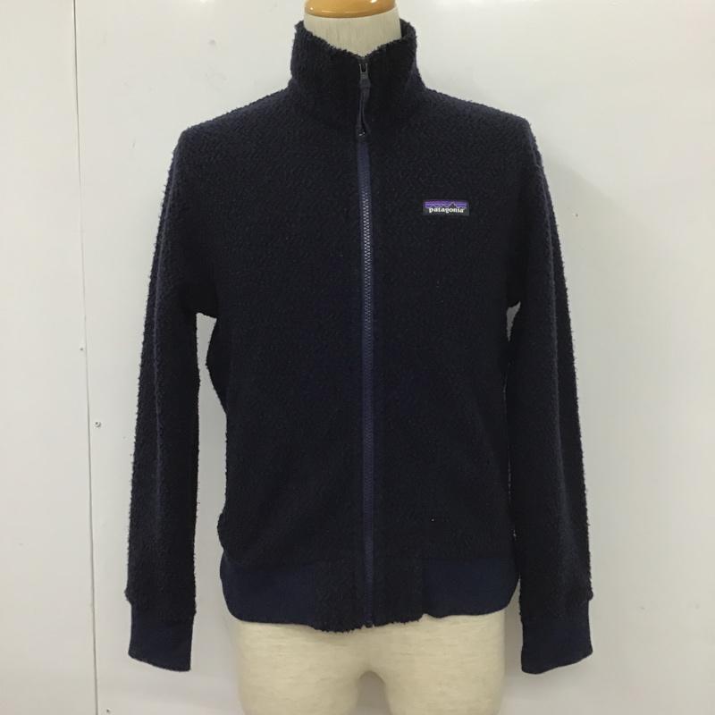 パタゴニア patagonia ジャケット、上着 ジャンパー、ブルゾン 26935FA19 フリースジャケット ジップアップジャケット アウター XS ロゴ、文字 紺 / ネイビー /  メンズ USED 古着 中古 10104919
