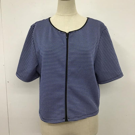 ザラ ZARA カットソー 半袖 フルジップ ジップアップ L  白 / ホワイト / X 黒 / ブラック / X 青 / ブルー /  レディース USED 古着 中古 10104929