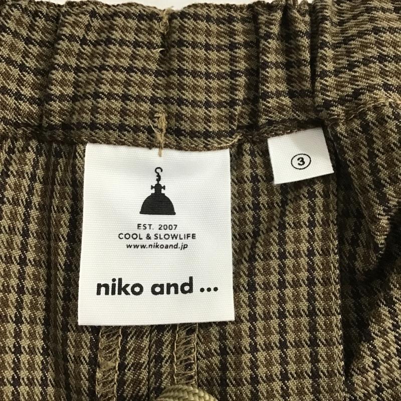 ニコアンド niko and... ボトムス ボトムス S216IL27AD ワイドパンツ 洗えるツイルアソートスカーチョ 3 チェック 茶 / ブラウン / X ベージュ / ベージュ / X ダークブラウン / ダークブラウン /  レディース USED 古着 中古 10104932