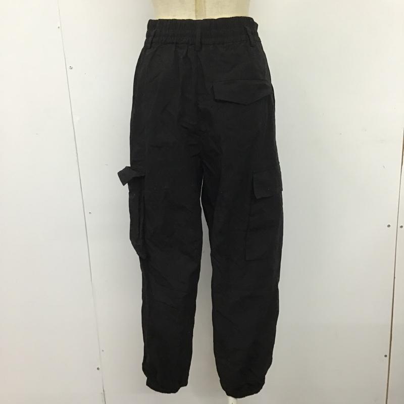 ローリーズファーム LOWRYS FARM パンツ ワークパンツ、ペインターパンツ LF522012TK ミリタリーパンツ カジュアルパンツ ワイドパンツ FREE 無地 黒 / ブラック /  レディース USED 古着 中古 10104933