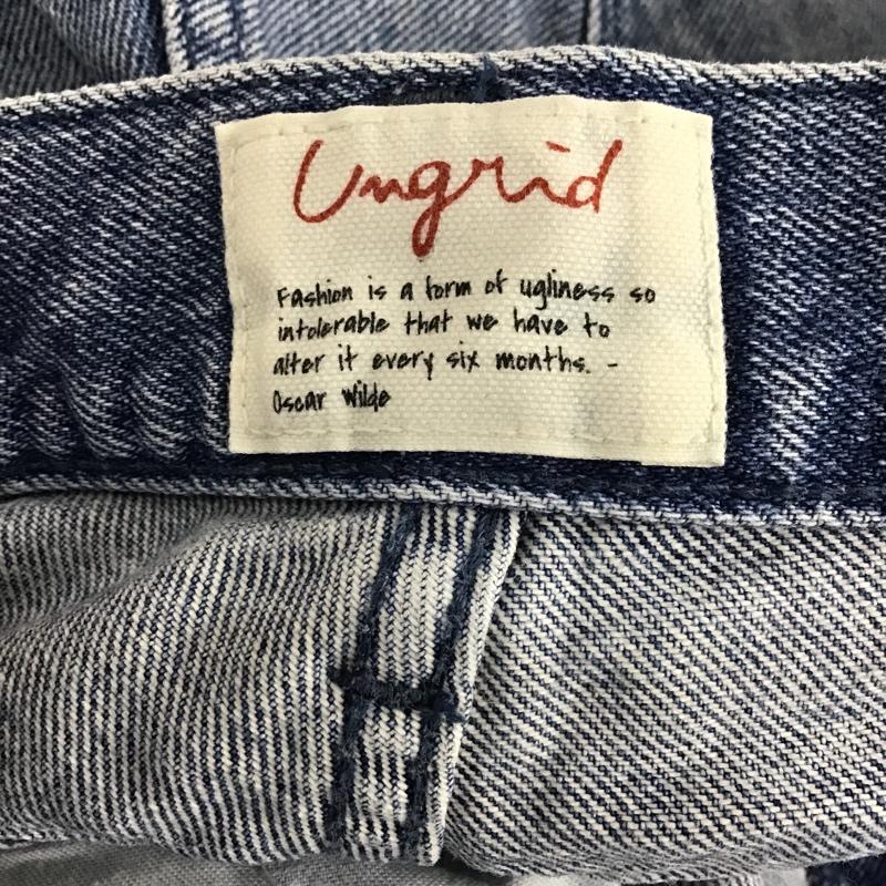 アングリッド Ungrid パンツ デニム、ジーンズ 112022440701-01 ボトム デニムパンツ ワイドパンツ 無地 インディゴ / インディゴ /  レディース USED 古着 中古 10104935