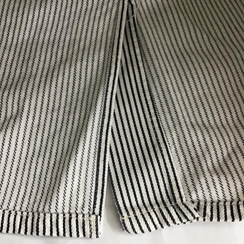 カルバン・クライン Calvin Klein スカート ひざ丈スカート 126785 sport petite ヒッコリー 8 ストライプ 白 / ホワイト / X 紺 / ネイビー /  レディース USED 古着 中古 10104941