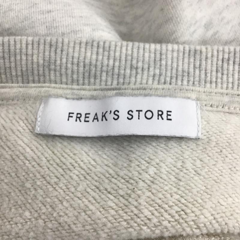 フリークスストア FREAK'S STORE トレーナー 長袖 221-3284 スウェット プリントトレーナー クルーネックスウェット FREE プリント 灰 / グレー /  レディース USED 古着 中古 10104942