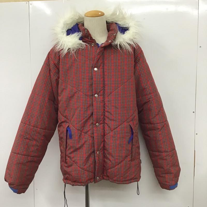 エクストララージ XLARGE ジャケット、上着 ジャケット、ブレザー 0184506 中綿ジャケット L チェック 赤 / レッド / X 白 / ホワイト / X 黒 / ブラック / X 青 / ブルー / X 黄 / イエロー / X 緑 / グリーン /  メンズ USED 古着 中古 10104944