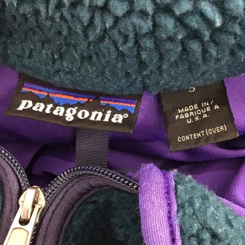 パタゴニア patagonia ジャケット、上着 ジャケット、ブレザー W714W RETRO-X レトロX 雪なしタグ フリース USA製 S ロゴ、文字 緑 / グリーン /  メンズ USED 古着 中古 10104947