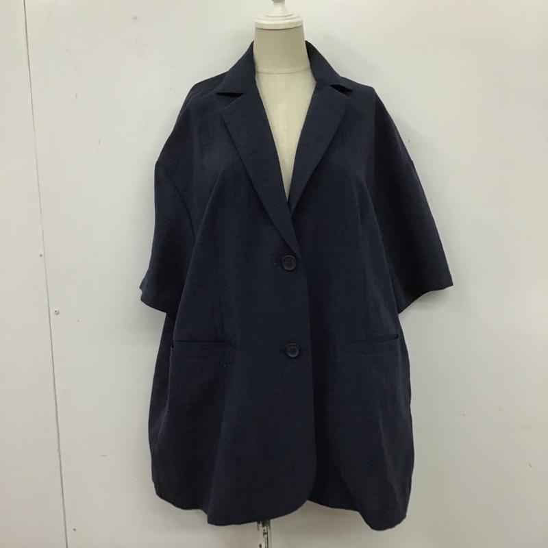 マウジー MOUSSY シャツ、ブラウス 半袖 029FSA30-0010 半袖シャツ カラーシャツ カジュアルシャツ FREE 無地 紺 / ネイビー /  レディース USED 古着 中古 10104950