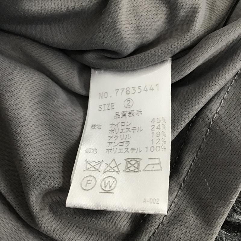 ココ ディール COCO DEAL ワンピース ロングスカート 77835441 ロングニットワンピース Vネック リブニット ウエスト切り替え 2 無地 灰 / グレー /  レディース USED 古着 中古 10104954