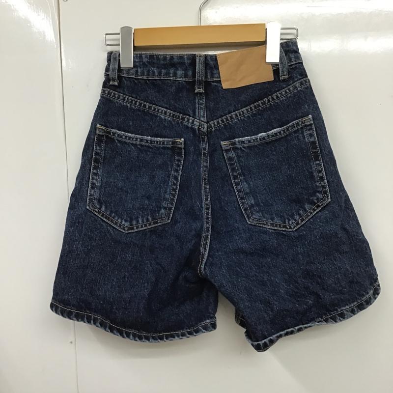 ザラ ZARA パンツ ショートパンツ デニムショートパンツ ハーフパンツ カジュアルパンツ 32インチ 無地 インディゴ / インディゴ /  レディース USED 古着 中古 10104955
