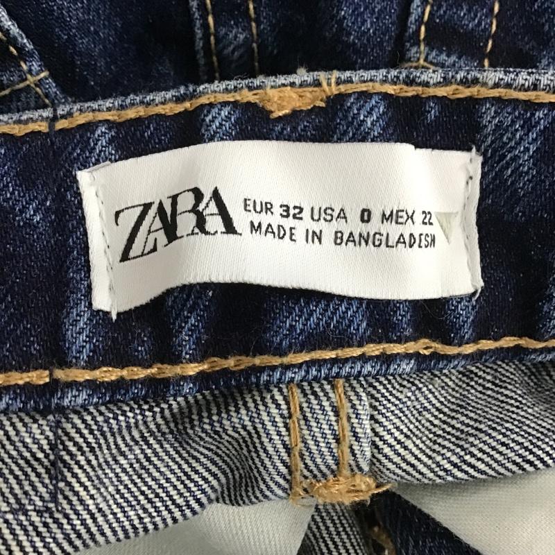 ザラ ZARA パンツ ショートパンツ デニムショートパンツ ハーフパンツ カジュアルパンツ 32インチ 無地 インディゴ / インディゴ /  レディース USED 古着 中古 10104955