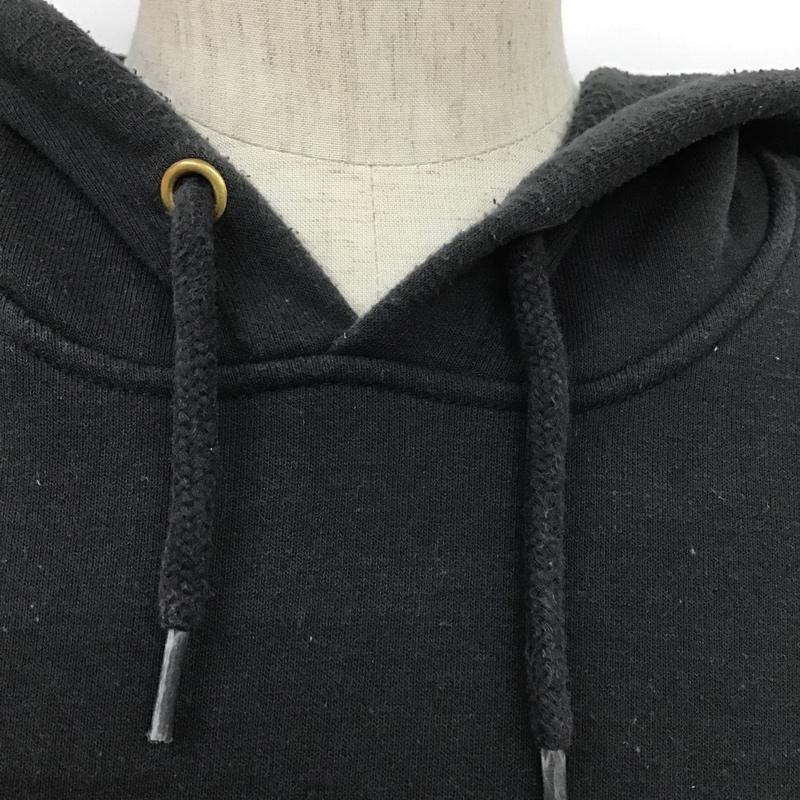 カーハート Carhartt パーカー 長袖 K121 BLK MIDWEIGHT PO HOODIE プルオーバー 裏起毛 2XL ロゴ、文字 黒 / ブラック /  メンズ USED 古着 中古 10104958