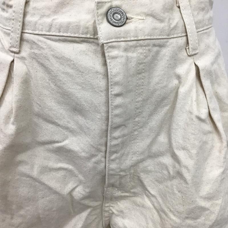 マウジー MOUSSY パンツ ショートパンツ 010EAA11-5530 DENIMFLAREショートパンツ ハーフパンツ カジュアルパンツ 1 無地 オフホワイト / オフホワイト /  レディース USED 古着 中古 10104959