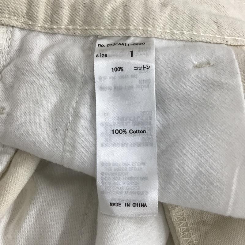 マウジー MOUSSY パンツ ショートパンツ 010EAA11-5530 DENIMFLAREショートパンツ ハーフパンツ カジュアルパンツ 1 無地 オフホワイト / オフホワイト /  レディース USED 古着 中古 10104959