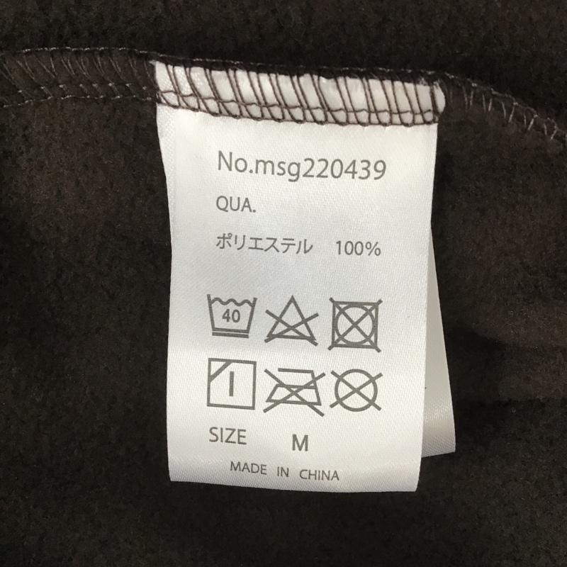 古着 USED ジャケット、上着 ジャンパー、ブルゾン フリースジャケット ジップアップカラージャケット サイドライン M ロゴ、文字 茶 / ブラウン /  メンズ USED 古着 中古 10104968
