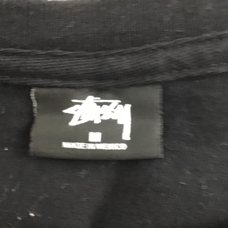 ステューシー STUSSY Tシャツ 半袖 ワールド ツアー クルーネック バックプリント M ロゴ、文字 黒 / ブラック /  メンズ USED 古着 中古 10104969