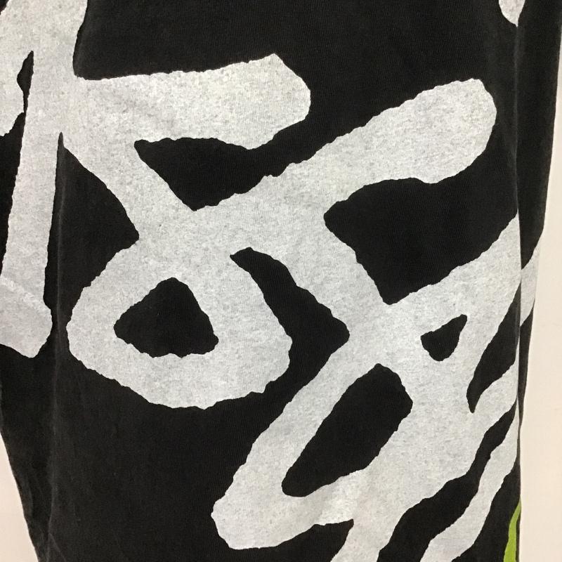 ステューシー STUSSY Tシャツ 半袖 BIG BASIC PIGMENT DYED TEE M ロゴ、文字 黒 / ブラック /  メンズ USED 古着 中古 10104971