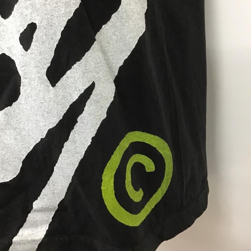 ステューシー STUSSY Tシャツ 半袖 BIG BASIC PIGMENT DYED TEE M ロゴ、文字 黒 / ブラック /  メンズ USED 古着 中古 10104971