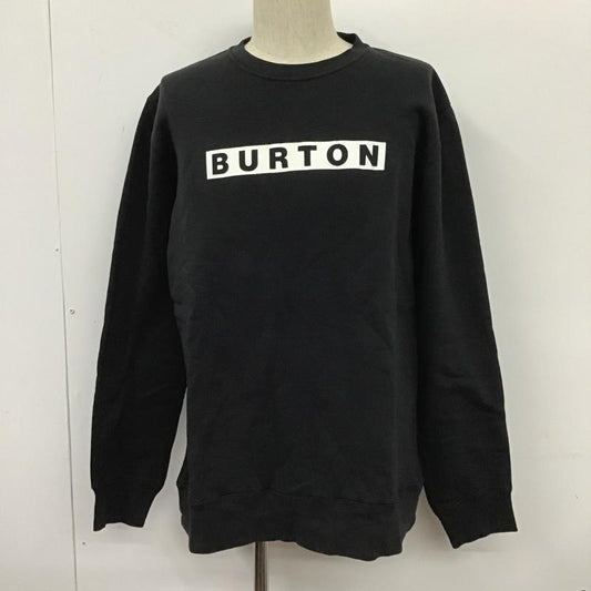 バートン BURTON トレーナー 長袖 Vault Crew スウェット 裏起毛 ボックスロゴ プリント M ロゴ、文字 黒 / ブラック /  メンズ USED 古着 中古 10104974